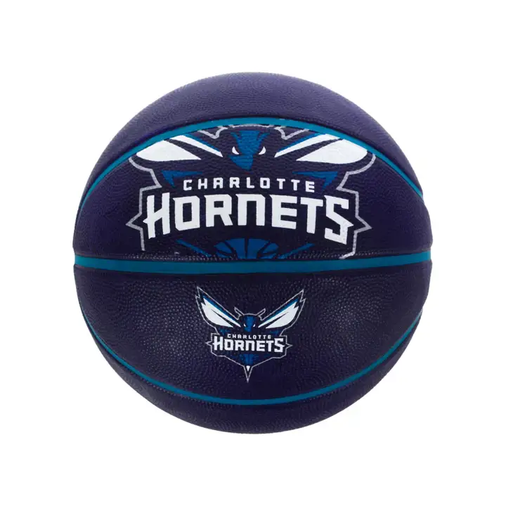 Ballon HORNETS Courtside Taille 7 Boîte vio/turq/bla