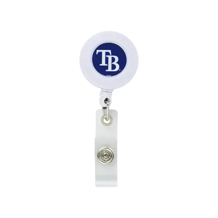 Enrouleur de badge RAYS    marine/blanc