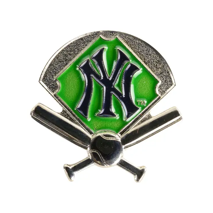 Épingle de terrain des Yankees vert/argenté