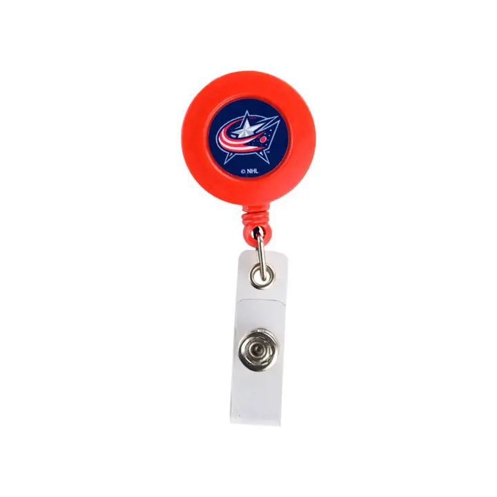 Enrouleur de badge JACKE rouge
