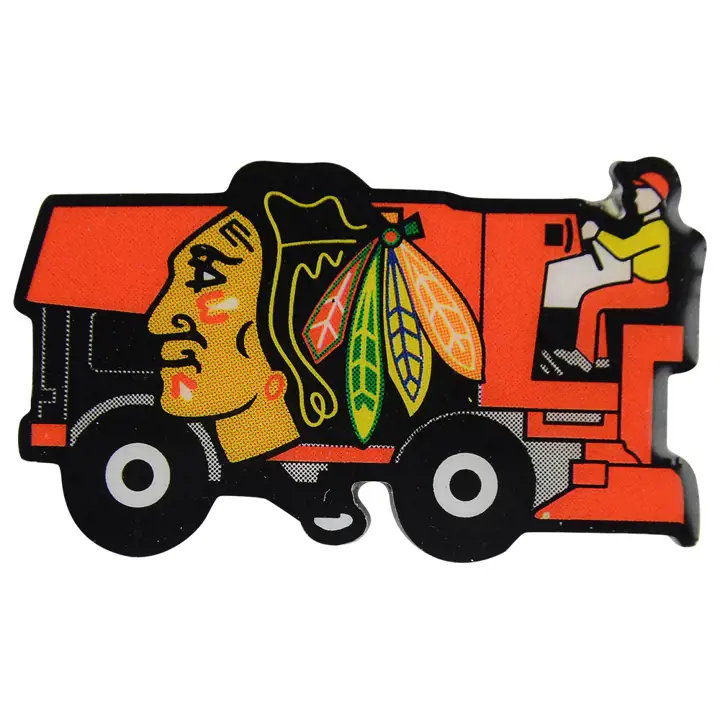 Épingle Zamboni des Blackhawks rouge