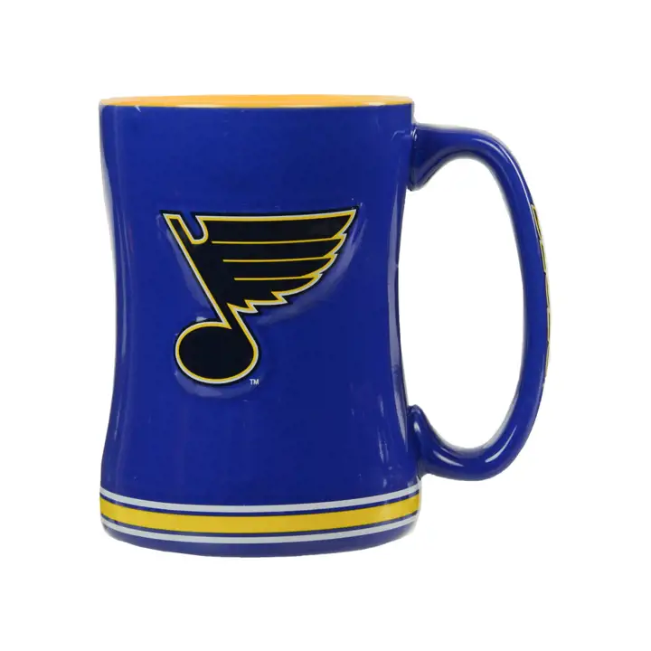 Mug en relief Blues 14 oz bleu
