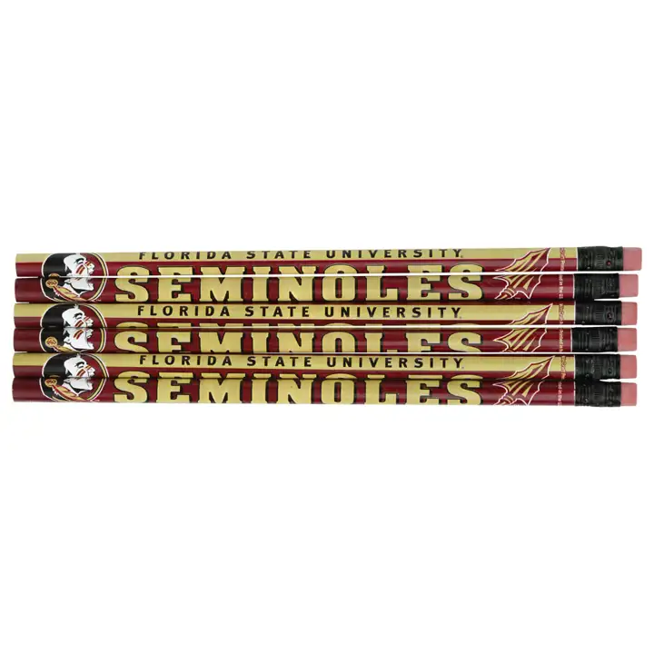 Crayons 6 pièces Florida St. "New Seminole" mar