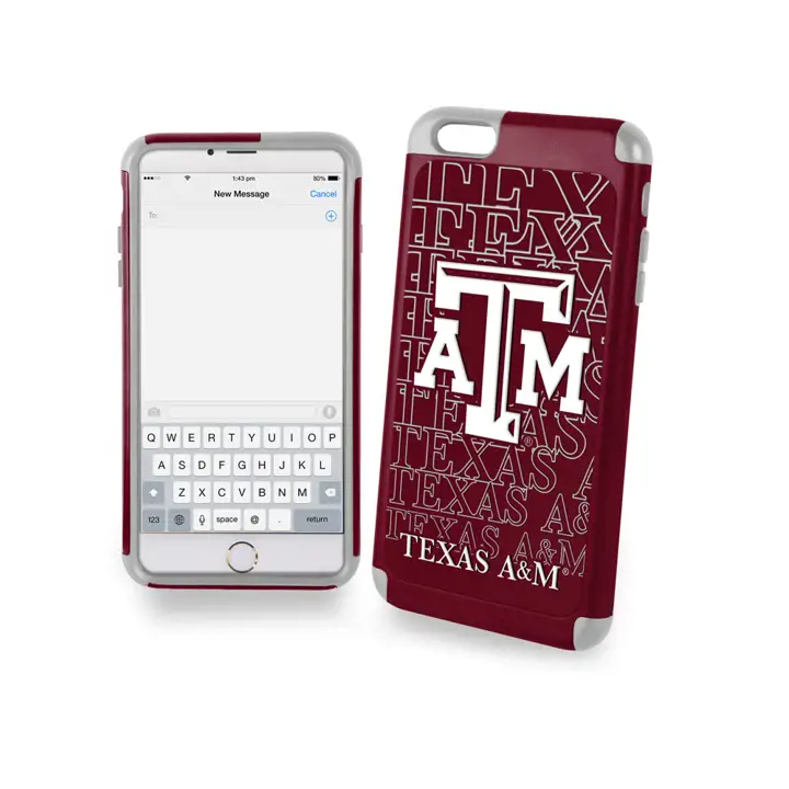 Étui hybride double pour iPhone 6 Plus Texas A&M mar