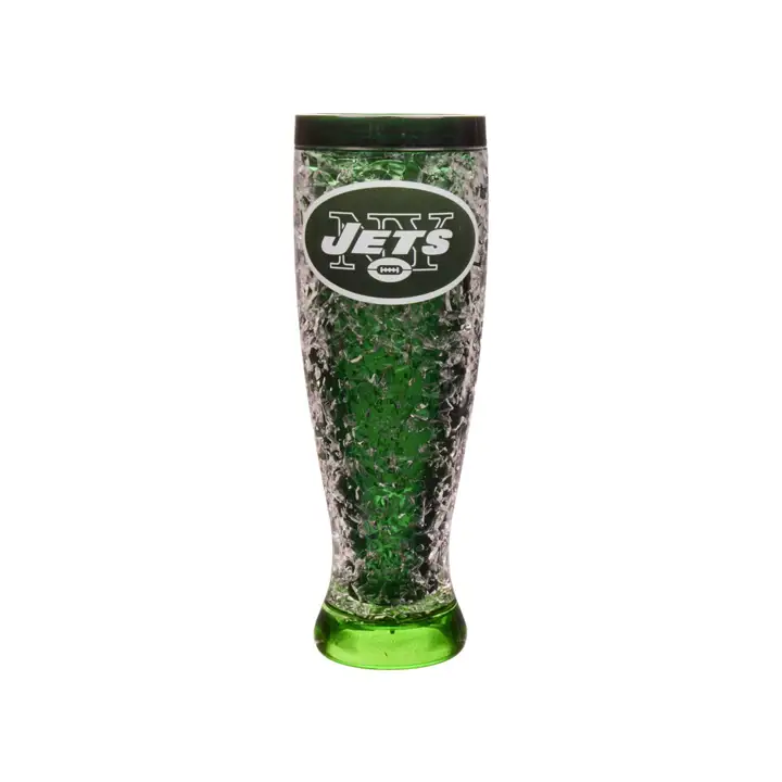 Pilsner New York Jets congélateur avec insert couleur – 16oz VERT