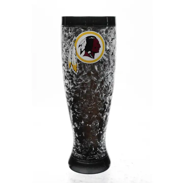 Pilsner Washington Redskins pour congélateur avec insert couleur - 47 cl, noir