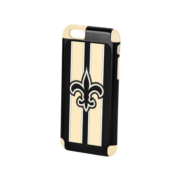 Coque Double Hybride SAINTS pour iPhone 6 - noire