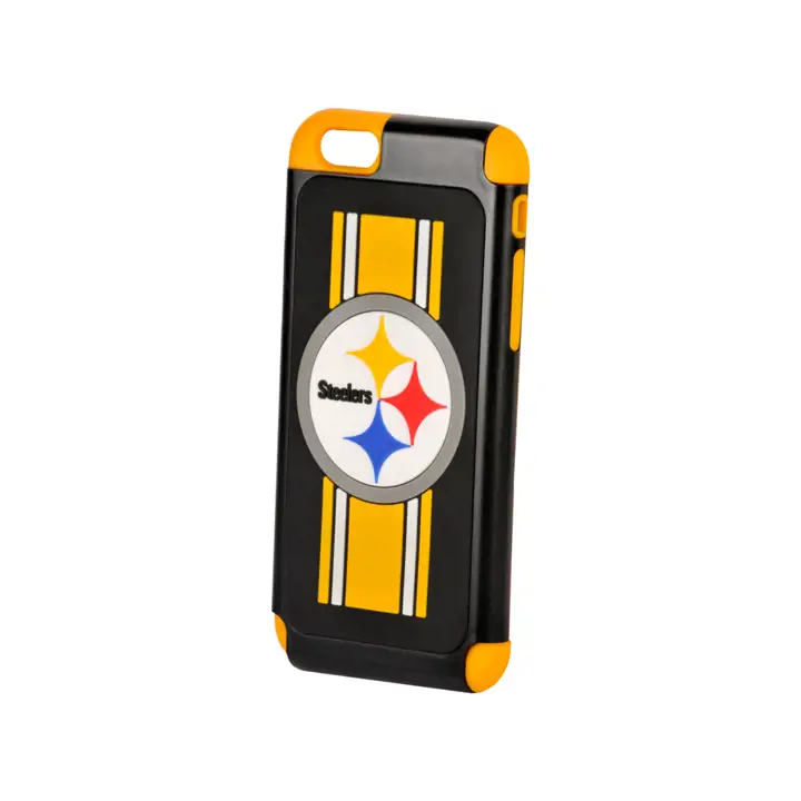 Coque hybride double STEELERS iPhone 6 noire