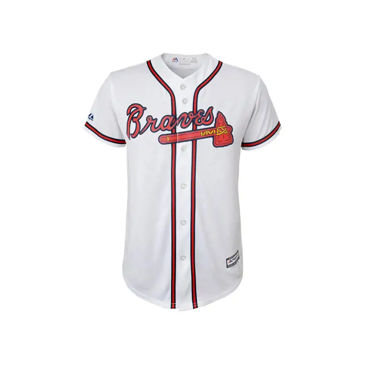 Maillot enfant blanc réplique vierge MLB des BRAVES