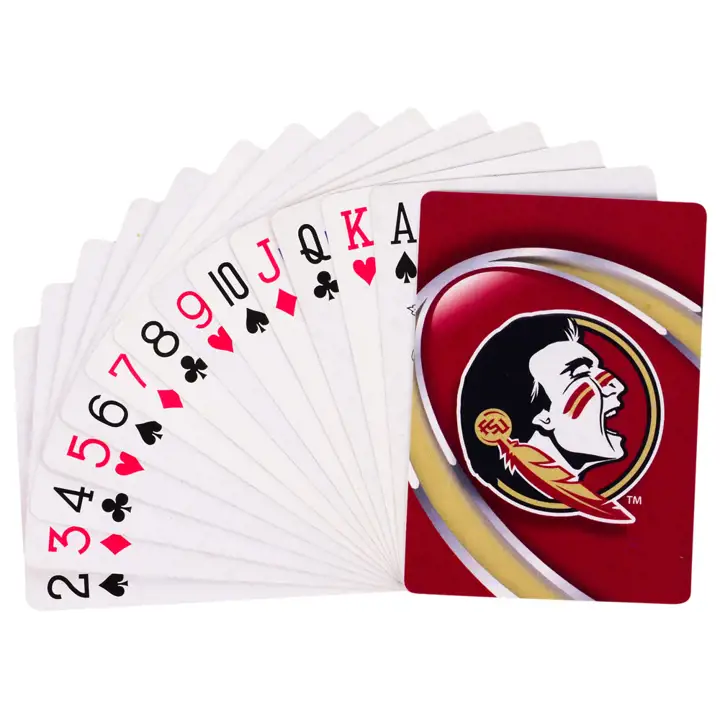 "Jeu de cartes Florida St « New Seminole » blc"