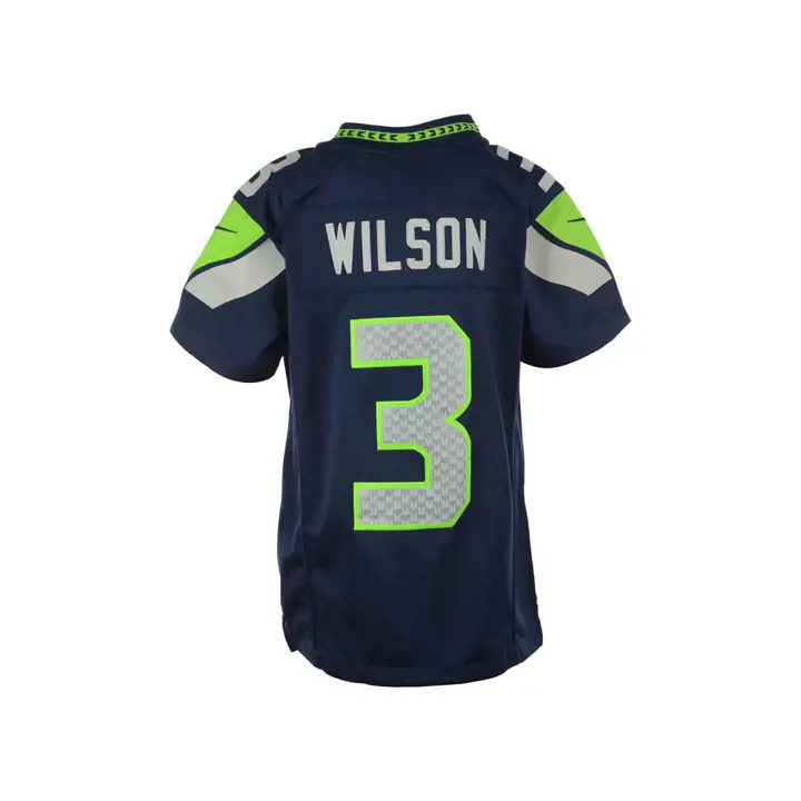 Maillot Youth NFL Seahawks Wilson #3 marine