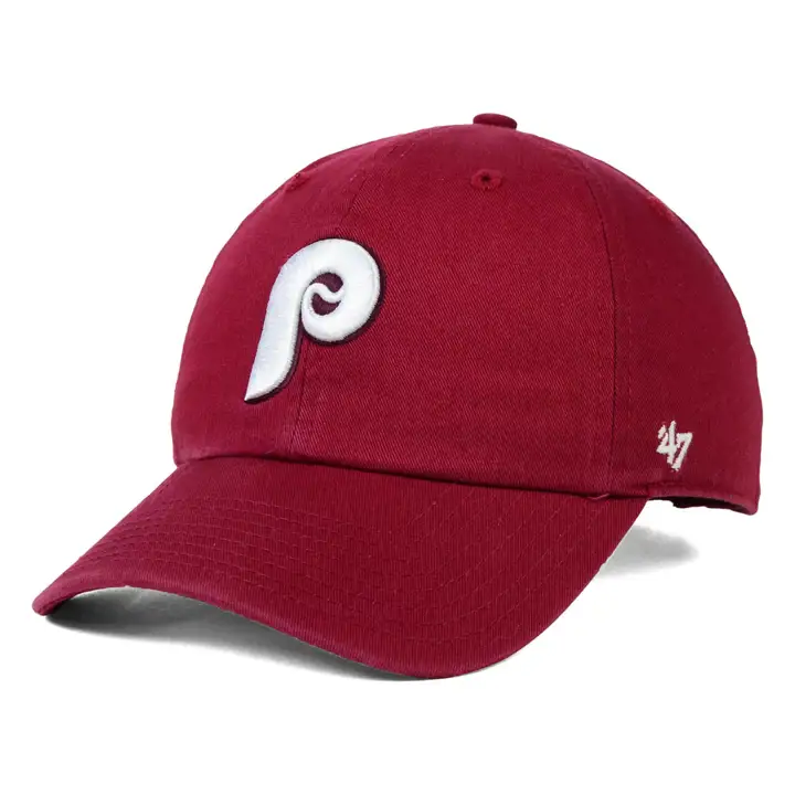 "Casquette PHILLIES MLB Coop '47 Clean Up COOP \"P\" rouge foncé"