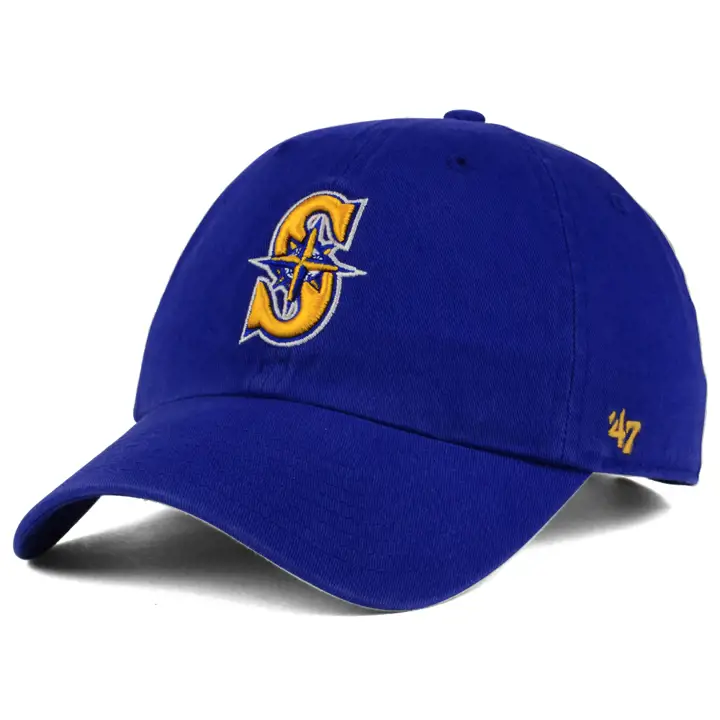 "Casquette GOLD \"S\" des Mariners de la MLB de '47 Clean Up"