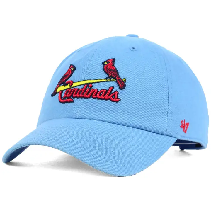 STL CARDS MLB Coop '47 Clean Up oiseau sur batte LBL