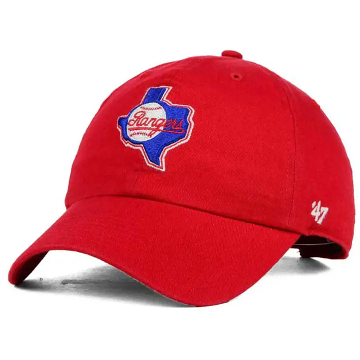 Casquette TX RANGERS MLB Coop '47 Clean Up rouge