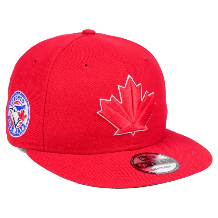 Casquette snapback 2 tons MLB des Blue Jays, rouge