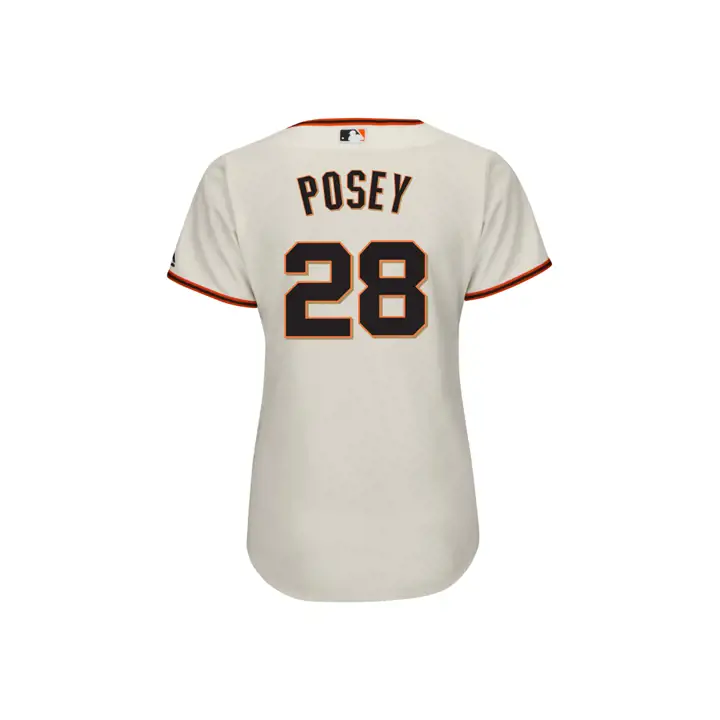 SF GIANTS MLB Maillot Réplique Femme Cool Base Joueur Posey ivoire