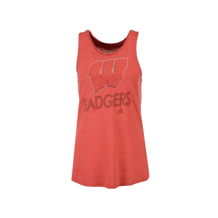 Débardeur rouge Wisconsin XP NCAA Wmns Rhinestone Repeat 15