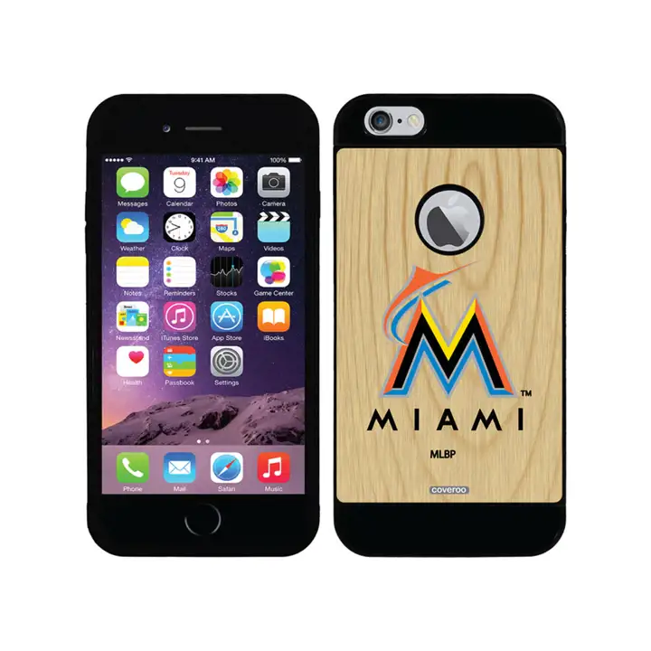 M Marlins iPhone 6 Plus Guardian Bois Noir