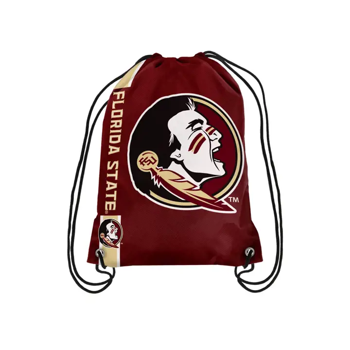 Sac à dos à cordon avec grand logo Florida St rouge foncé