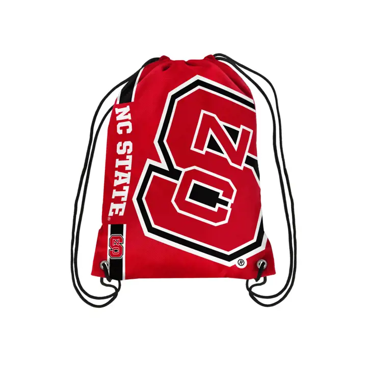 Sac à dos à cordon NC State avec grand logo, rouge