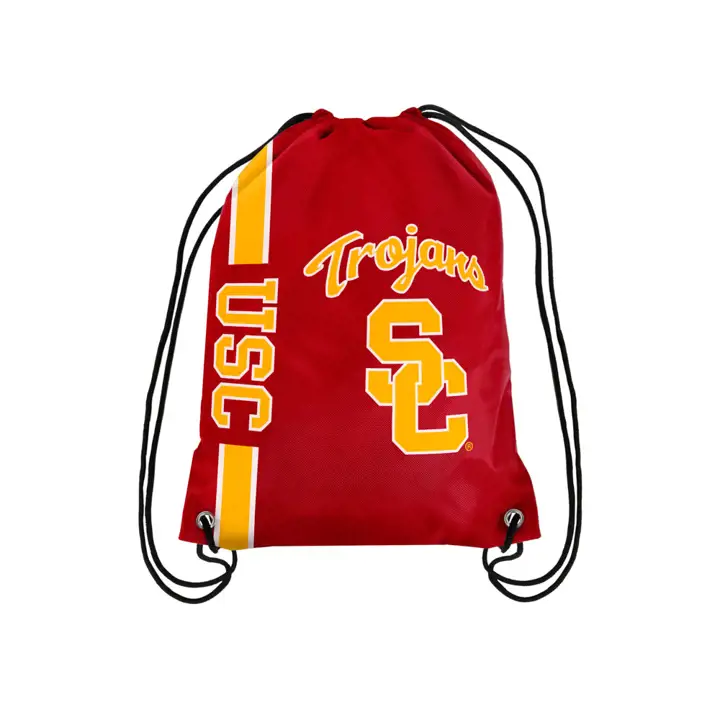 Sac à dos à cordon USC grand logo rouge foncé