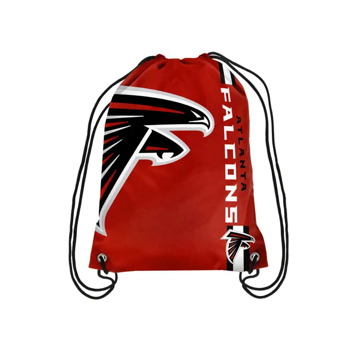 Sac à dos à cordon FALCONS Grand logo rouge foncé