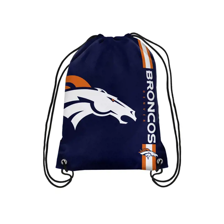 BRONCOS Sac à dos à cordon avec grand logo marine