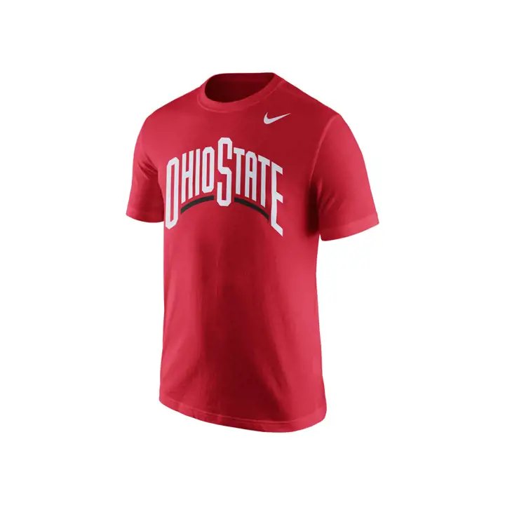 T-shirt avec l'inscription Ohio State NCAA Cotton   rouge