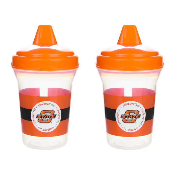 Gobelet anti-fuite Ok State - lot de 2 orange/transparent