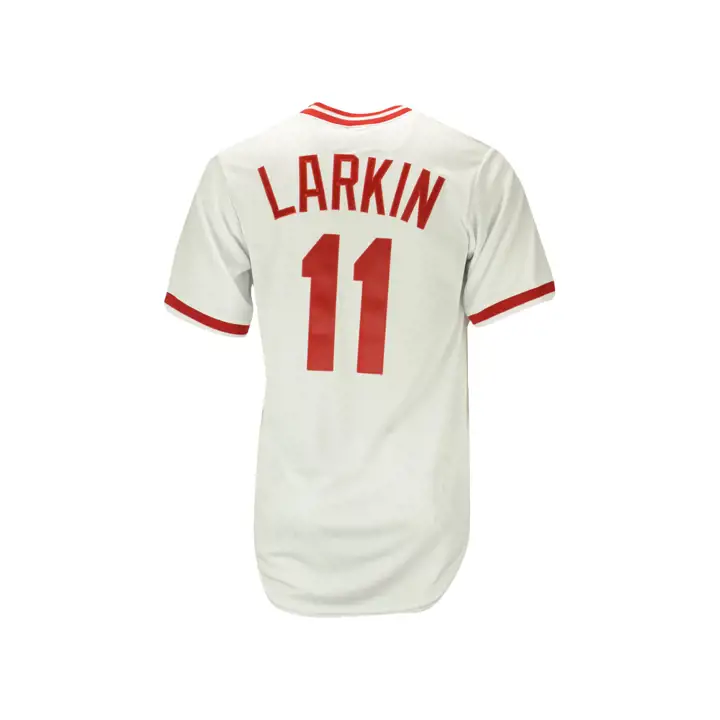 Maillot Réplique de Joueur MLB Coop Reds CB Larkin blc