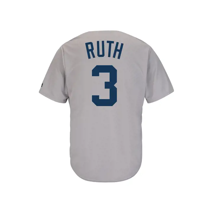 Maillot des Yankees de la MLB Coop Player Replica CB Ruth gris