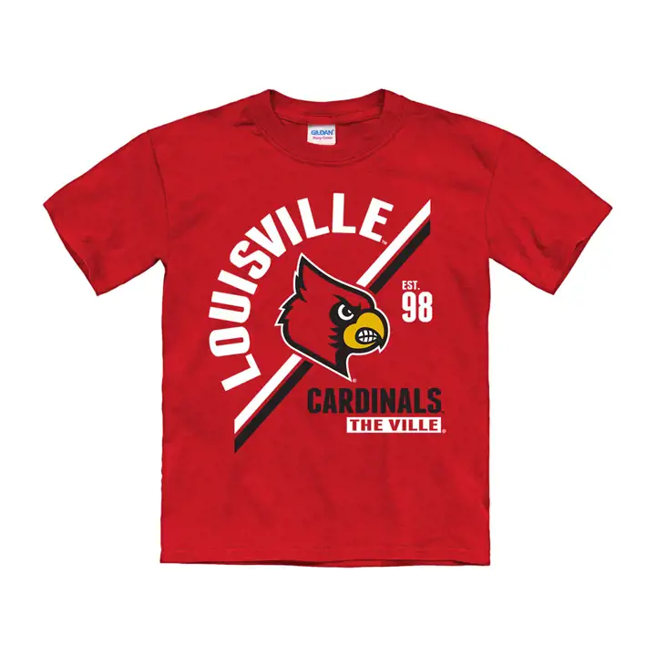 T-shirt jeune Louisville NCAA Over Arc rouge