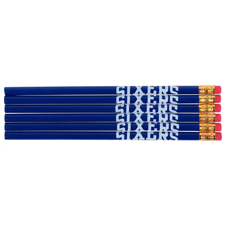 SIXERS 6 crayons bleus
