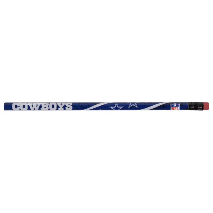 Crayon en bois multicolore COWBOYS ND bleu