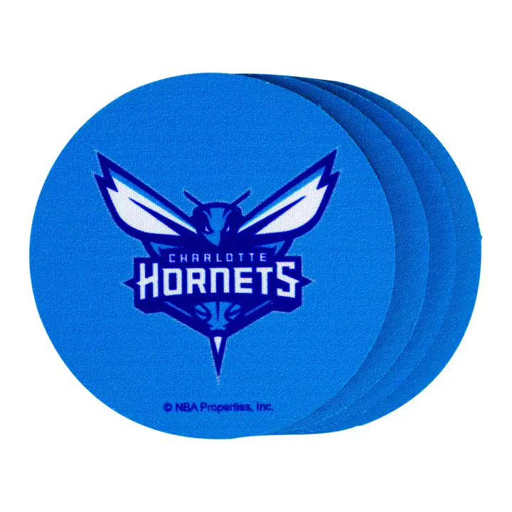 HORNETS Dessous de Verre en Néoprène Lot de 4 pur
