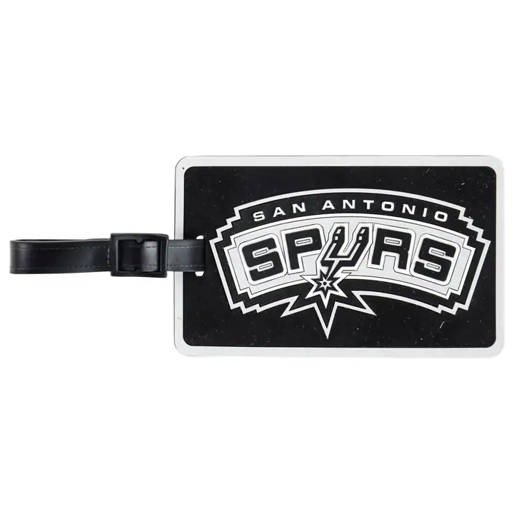 Étiquette de sac souple SPURS noire/argentée