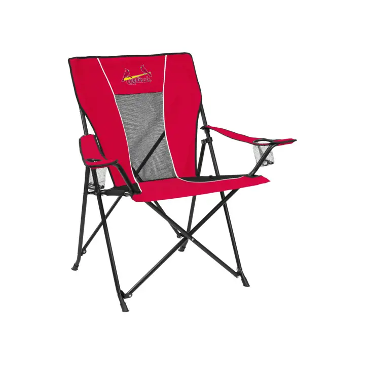 Chaise rouge du jeu STL CARDS Game Time