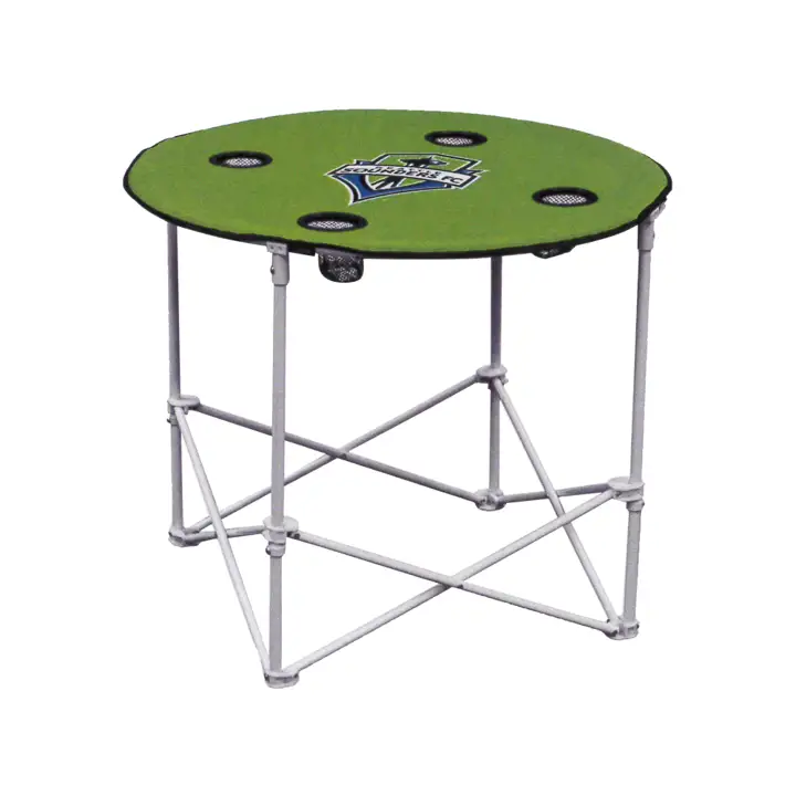Table pliante ronde Sounders Gris acier/vert