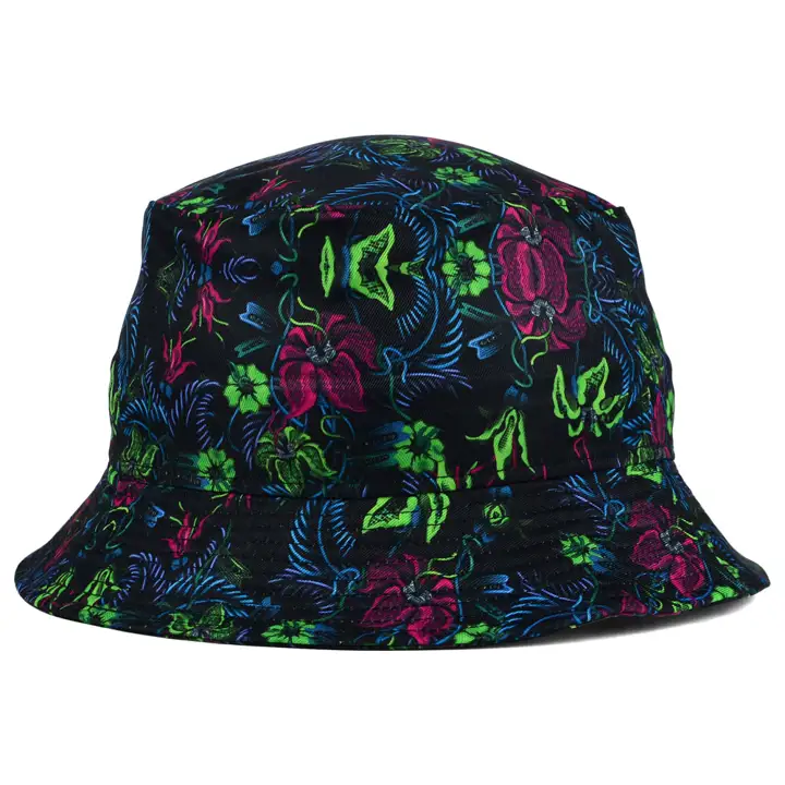 NIKE Bob floral noir/vert/mauve