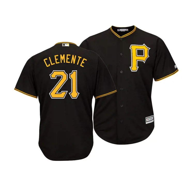 PIRATES MLB Maillot Réplique Coop Player CB CLEMENTE noir/or