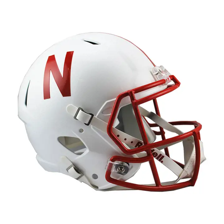 Nebraska Speed Replica Helmet  wht/red