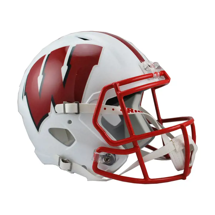 Casque réplique Wisconsin Speed blc/rge