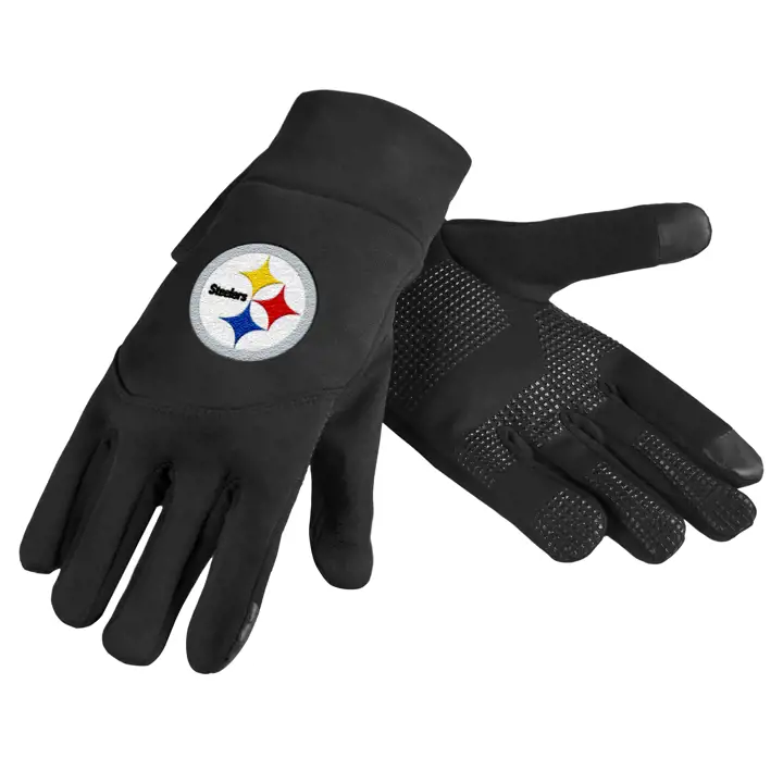 Gants de texto STEELERS noir/métallisé