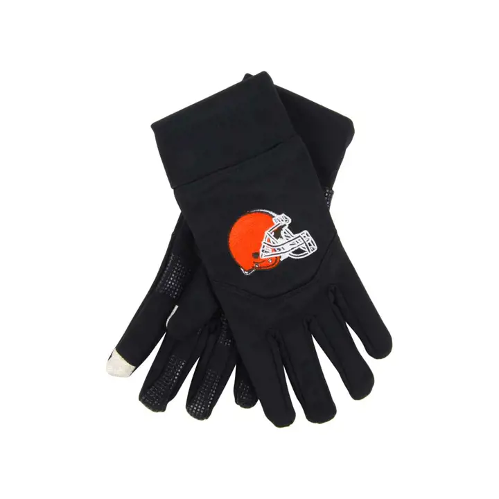 BROWNS Gants tactiles noir/métallisé