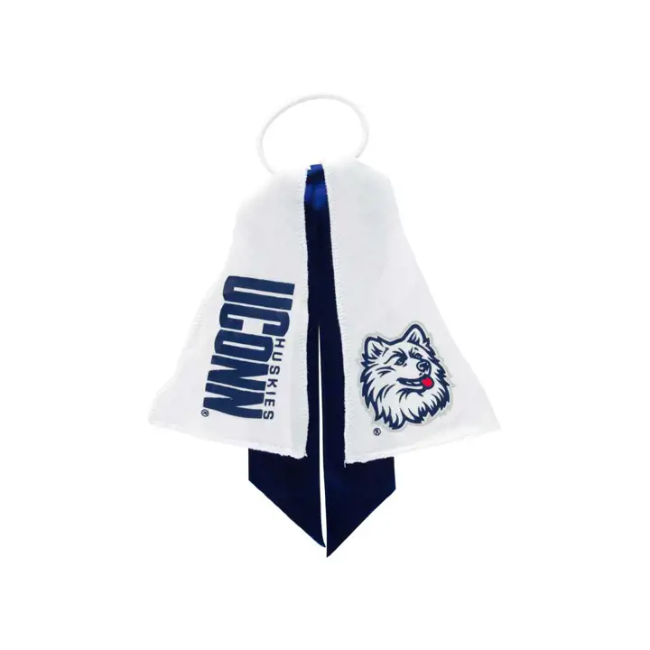 Attache-cheveux UCONN bleu marine/blanc