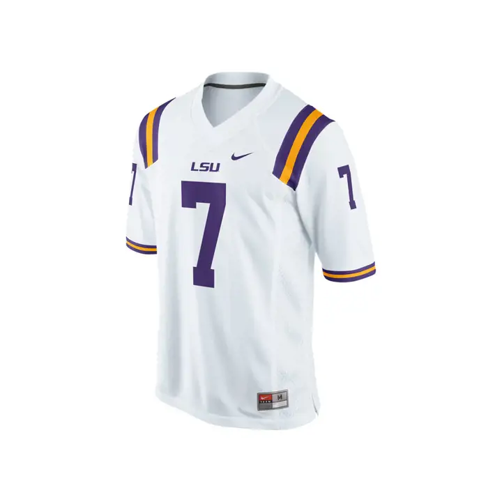 Maillot de match réplique LSU NCAA FB n° 7 blc