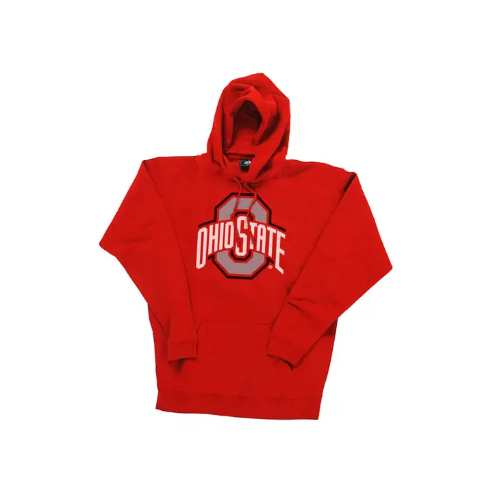 Sweat à capuche à logo 2F NCAA Ohio State O + Ohio State rouge