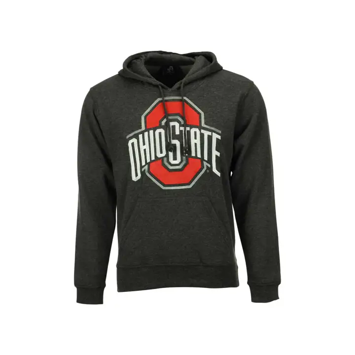 Ohio State 2F NCAA Logo d'identité Hoodie O + Ohio State Charbon
