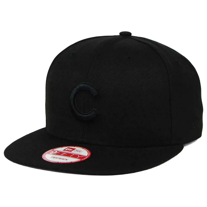 CASQUETTE ARRIÈRE OUVERTE EN TISSU SNAPBACK 9FIFTY CHICAGO CUBS MLB NOIRE/NOIRE